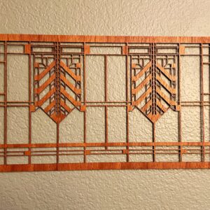 Frank Lloyd Wright Inspired Wood Wall Hanging: Arts & Crafts Decor