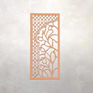 Arabesque Architectural Panel | Left | Marrakech | Morocco | Muqarnas | Amazigh | Muslim | Wall Decor | 18” x 9” x .125"