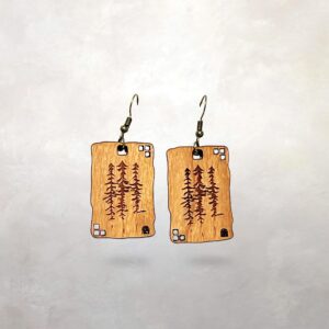 Lodgepole Pine Earrings | Pine & Prairie | Architecture | Lightweight | Statement | Gift