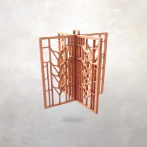 Frank Lloyd Wright KC DeRhodes House Ornament: Arts & Crafts Style 3D Decor