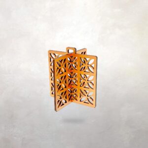 Mid-Century Modern Breeze Block Inspired 3D Ornament, Retro, Architectural, Geometric, La Costa pattern