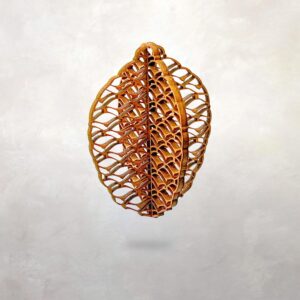 Mission Style Pinecone Ornament: 3D Wood Art & Crafts Decor