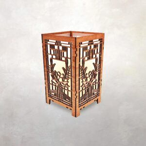 Lotus Candle Lamp: Art Craftsman Style, Greene & Greene Inspired
