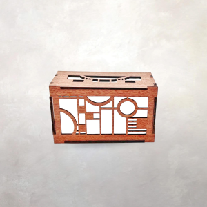 Arts & Crafts Climate Control Cover | Coonley Playhouse | Frank Lloyd Wright | Architectural Design | Entryway | 5" x 3.5" x 3"