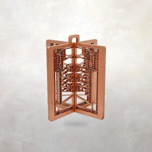 Frank Lloyd Wright Robie House #4 Ornament: Arts & Crafts Style 3D Decor