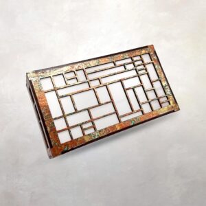 Arts & Crafts Doorbell Chime Cover | Architectural Design | Entryway | Ernest Batchelder | 7.5" x 5" x 3"
