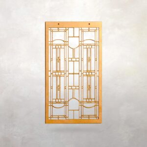 Prairie School Style Wood Wall Hanging: Mission Style Decor
