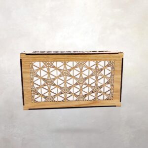 Japanese Rindo Kumiko Doorbell Chime Cover | Architectural Design | Entryway | 9" x 5" x 2.25"